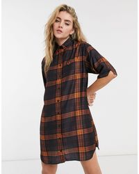 tartan shift dress