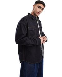 Jack & Jones - Denim Overshirt Shacket - Lyst