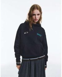 Pull&Bear - Hoodie With Star Text - Lyst