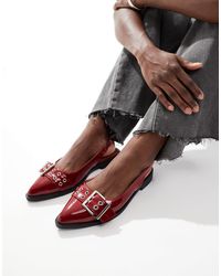 SEQWL - Vardy Sling Back Sandals With Buckle Detail - Lyst