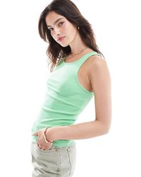 ONLY - Ribbed Tank Top - Lyst