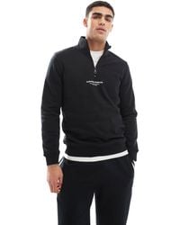 Only & Sons - Curated High Neck 1/4 Zip Sweater - Lyst