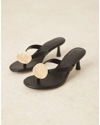 ASOS - Heated Trim Detail Toe Thong Mid Sandals - Lyst