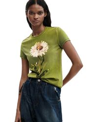 Desigual - Fitted Daisy T-Shirt - Lyst