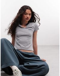 Collusion - Split Neck Baby Tshirt - Lyst