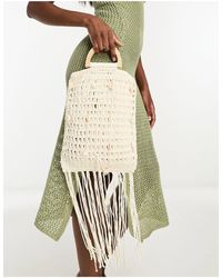 SVNX - Macrame Bag With Tassles And Shell Detail - Lyst