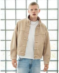 Bershka - Faux Suede Clasp Jacket - Lyst