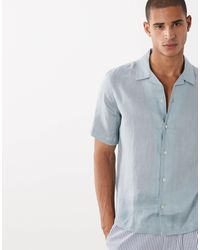 Mango - – kurzärmliges hemd aus 100% leinen - Lyst