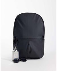 asos smart leather backpack black Sloan - Slim Design - Built-In Sleeve Fits 13 To 15" Laptop - Onyx this bag can be worn on the shoulder or as a crossbody Men's Bags - Backpacks, Cross