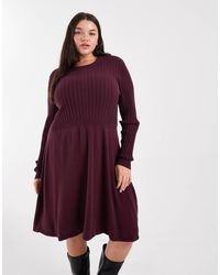 ONLY - Cable Knitted Dress - Lyst