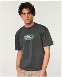 Hollister - Boxy Heavyweight No Fear Graphic Tee - Lyst