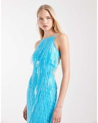 ASOS - All Over Shard Sequin Midi Dress - Lyst