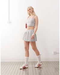 Tommy Hilfiger - Tommy Girl Knitted Pleated Skirt - Lyst