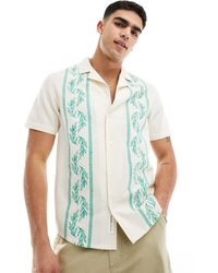 Another Influence - Camisa hueso con cuello - Lyst