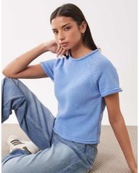 ASOS - Knit Boat Neck T-shirt - Lyst
