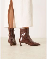 ASOS - Riley Mid-heel Ankle Boots - Lyst