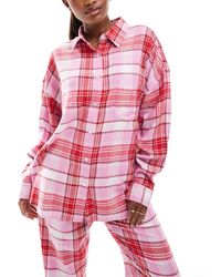 Cotton On - Cotton On Relaxed Flannel Pyjama Shirt - Lyst