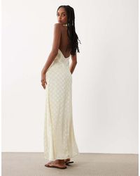 ASOS - Chiffon High Neck Halter Maxi Dress - Lyst