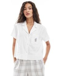 Hollister - Short Sleeve Button Down Pyjama Shirt - Lyst