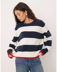 Abercrombie & Fitch - Jersey A Rayas Con Cuello Redondo De - Lyst