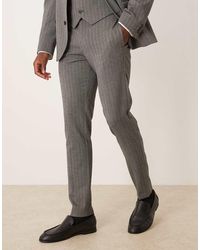 ASOS - Wool Look Skinny Suit Trousers - Lyst