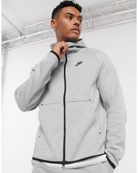 Nike Tech Fleece Hoodie Met Rits - Grijs
