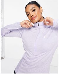 Half Long Sleeve Zip Tops for Women 