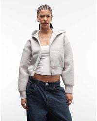Weekday - Oversized Hoodie Van Stof - Lyst