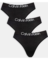 Calvin Klein - Extra Soft Cotton 3 Pack Thongs - Lyst