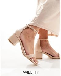Truffle Collection - Wide Fit Block Heel Sandal - Lyst