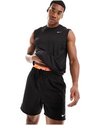 Nike - Camiseta negra sin mangas reset dri-fit - Lyst