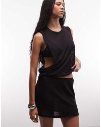 Weekday - Minirok Van Jersey - Lyst