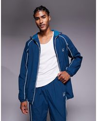 Liquor N Poker - Nylon Track Jacket With Logo And Piping Details - Lyst