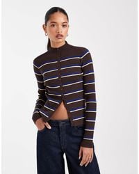 ASOS - Button Through Funnel Neck Cardigan - Lyst