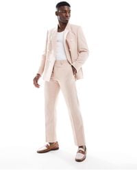 ASOS - Straight Leg Suit Trousers With Wool - Lyst