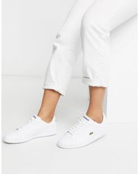lacoste womens trainers white