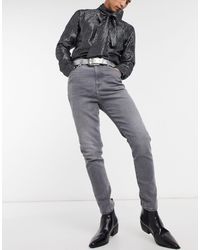 mens high waisted jeans asos