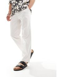 Only & Sons - Linen Mix Loose Fit Trouser - Lyst