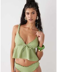 Reclaimed Vintage - Tankini Top With Floaty Hem - Lyst