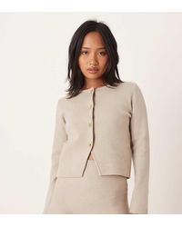 Vila - Structured Knit Cardigan Co-ord - Lyst