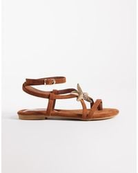 South Beach - Starfish Strappy Flat Sandals - Lyst
