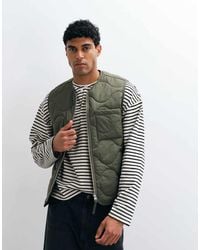ARKET - Quilted Gilet With Zip Front - Lyst