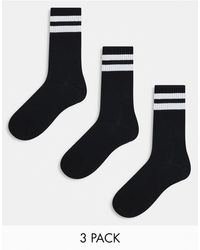 Jack & Jones - 3 Pack Striped Tennis Socks - Lyst