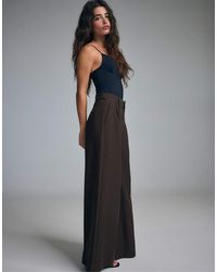 Stradivarius - Super Wide-leg Adjustable Trousers - Lyst