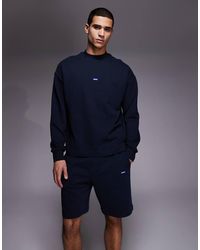HUGO - Cotton Terry Co-Ord Shorts With Logo Patch - Lyst