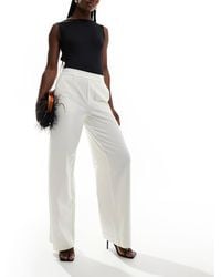 Object - Pantaloni Sartoriali A Fondo Ampio Bianchi - Lyst