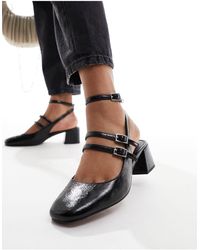 ASOS - Soccer Mid Block Heeled Mary Jane Shoes - Lyst