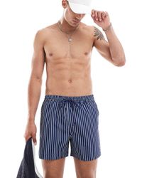 South Beach - Gestreepte Zwemshort - Lyst