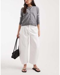 ASOS - Clean Barrel Jean With Cinch Waist - Lyst