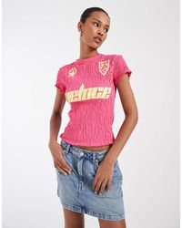 ASOS - Shirred Soccer Shirt - Lyst